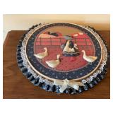 Country goose hand made wall decor