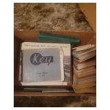 Box of music books