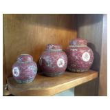 Oriental ceramic jars