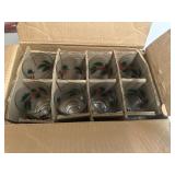 Vintage Christmas Holly glasses