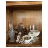 Glass ware and vintage dishes