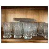 Fostoria dollor coin glass dishes, glass set