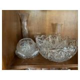 Cut glass dishes / glassware, polter crystal