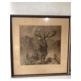 Vintage Deer Print
