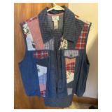 Size Large Denim Best with Matching pants