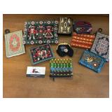 Coin purses from her travels