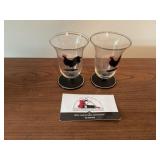 Vintage rooster small stemware