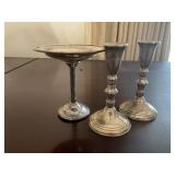 Sterling candle holders