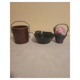 Bowls and pin cushion