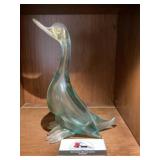 Blown Glass Duck Decor