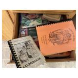 Large lot of recipe books