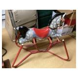 Vintage spring rocking horse