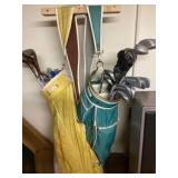 Vintage golf clubs