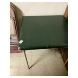 Card table with chairs