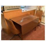 Drop leaf table with two chairs