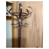 Wooden hall tree