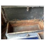 Wood box with aluminum outside