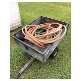 Small pull wagon and contents