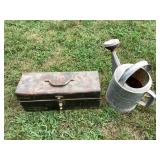 Toolbox and watering can