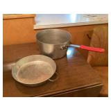 Large handle pot & strainer