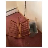 Magazine rack and trash can