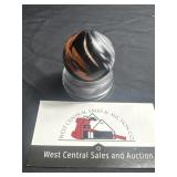 Rainbow Tiger Paltier glass Co. marble 1 1/4