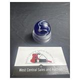 Swirl ribbon marble 1 1/8