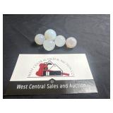 White shooter marbles