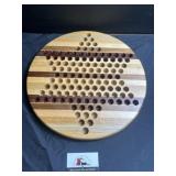 Wooden Chinese checkers board
