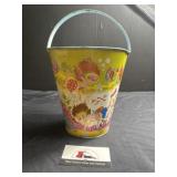 Vintage metal sand bucket