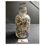Large jar of marbles