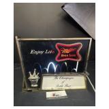 Miller High Life beer light