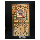 Pabst Blue Ribbon beer clock light
