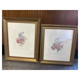 Framed floral art