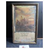 Stockyards Chicago framed 1936 calendar