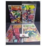 Marvel comics - Hulk, iron man, & x-Man
