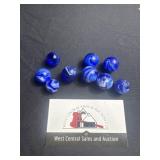 Blue Slag Marbles