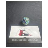 Multi colored swirls marble