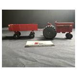 International tractor and wagon