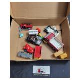 Assorted trucks and toys