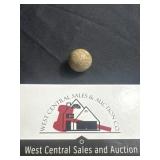 Brown travertine sphere marble
