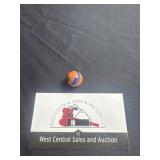 Akro Agate swirl Spider-Man marble