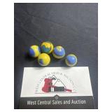 Peltier Glass Rainbow Cub Scout marbles