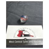 Hand made Latticino swirl marble 3/8