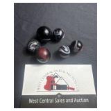 Purple slag marbles