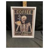 Beaded coffee picture
