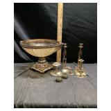 Brass candle holders