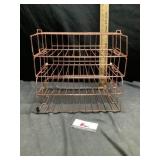 Copper wire basket organizer
