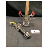 Vintage folding potato chipper, and french fry