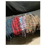 Menï¿½s extra large, long sleeve flannel shirts